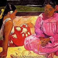 Gaugin | Tahitian Women (On the Beach) Reproduction Gaugin | Tahitian Women (On the Beach) Replica Painting