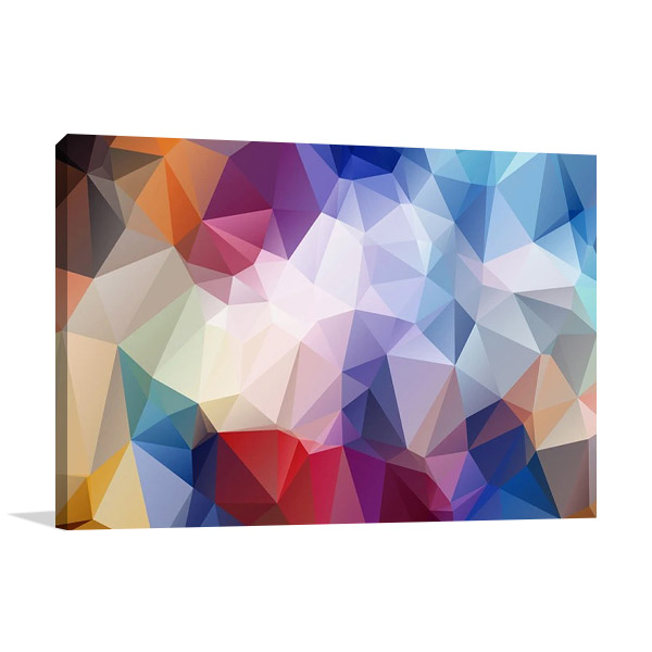 Geometrical Rainbow Wall Print