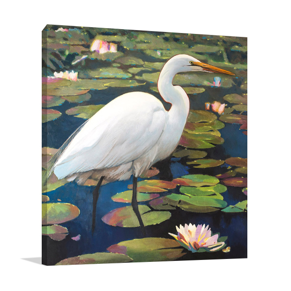 Great Egret Wall Art Print