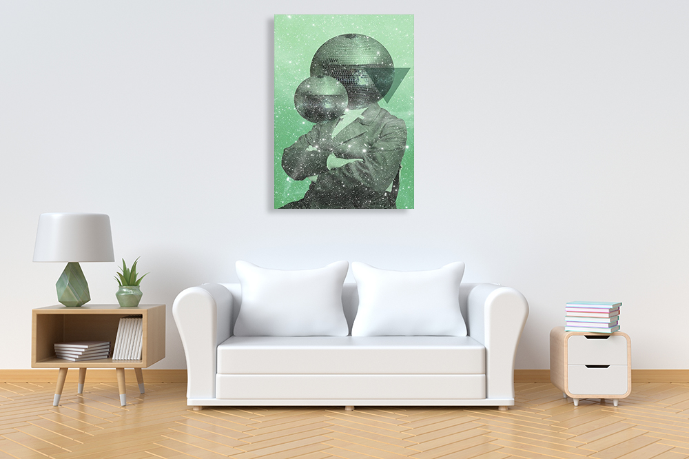 Green Surrealism Wall Print