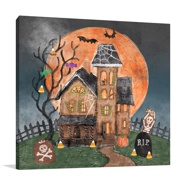 Haunted Villa Wall Art Print