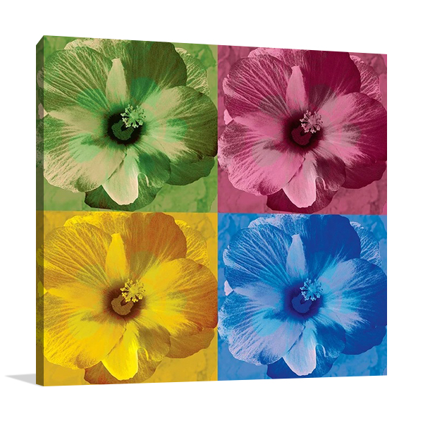 Hibiscus Tylene Wall Print Canvas