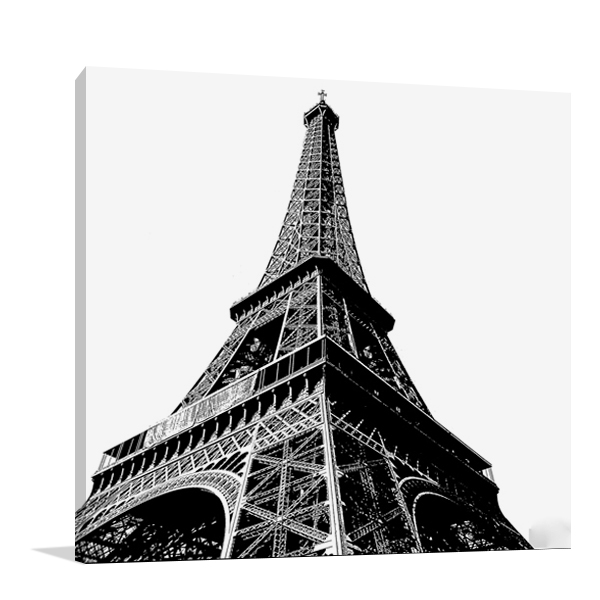 High Eiffel Tower Wall Art Print