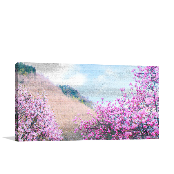 Hillside Blooms Wall Art Print