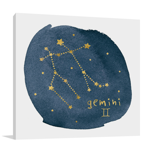 Horoscope Gemini Wall Art Print