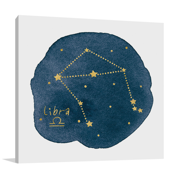 Horoscope Libra Canvas Art Print