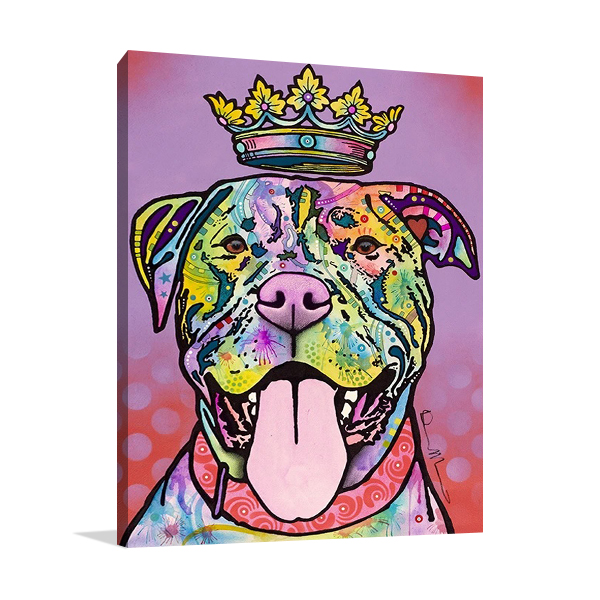 Imperial Dog Wall Canvas Print