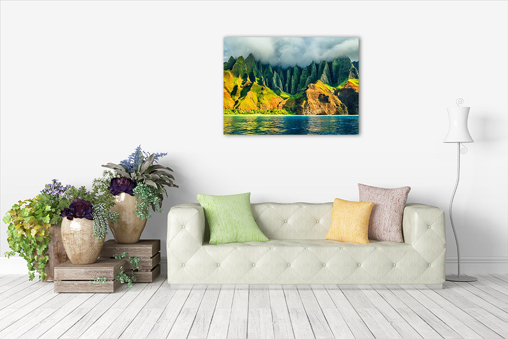 Mountain Sunset Art Print Canvas