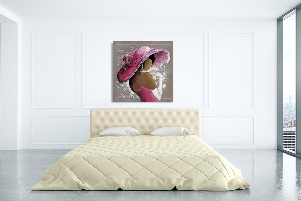 Pink Fashion Canvas Art Print