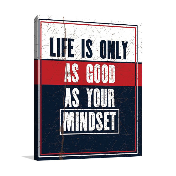 Life Mindset Canvas Wall Print