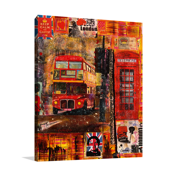 London in Winter Wall Art Print