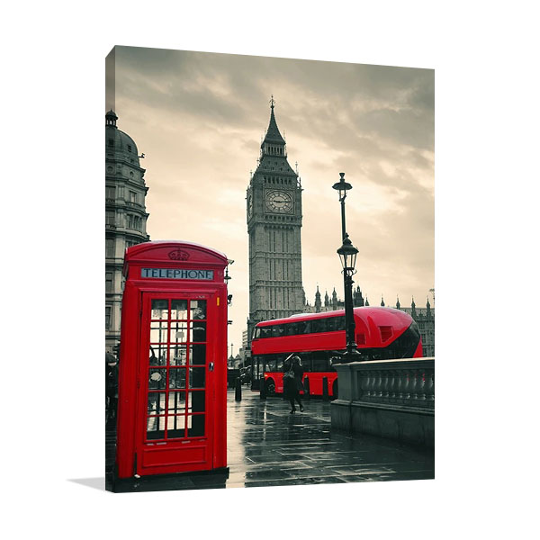 London Red Telephone Box Print