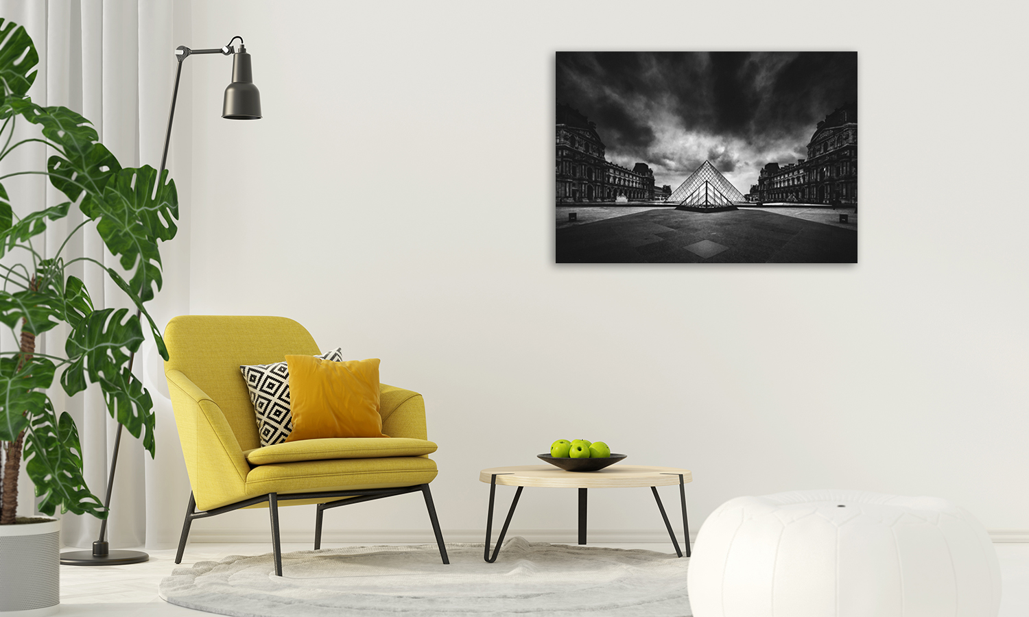 Online Black and White Canvas Print
