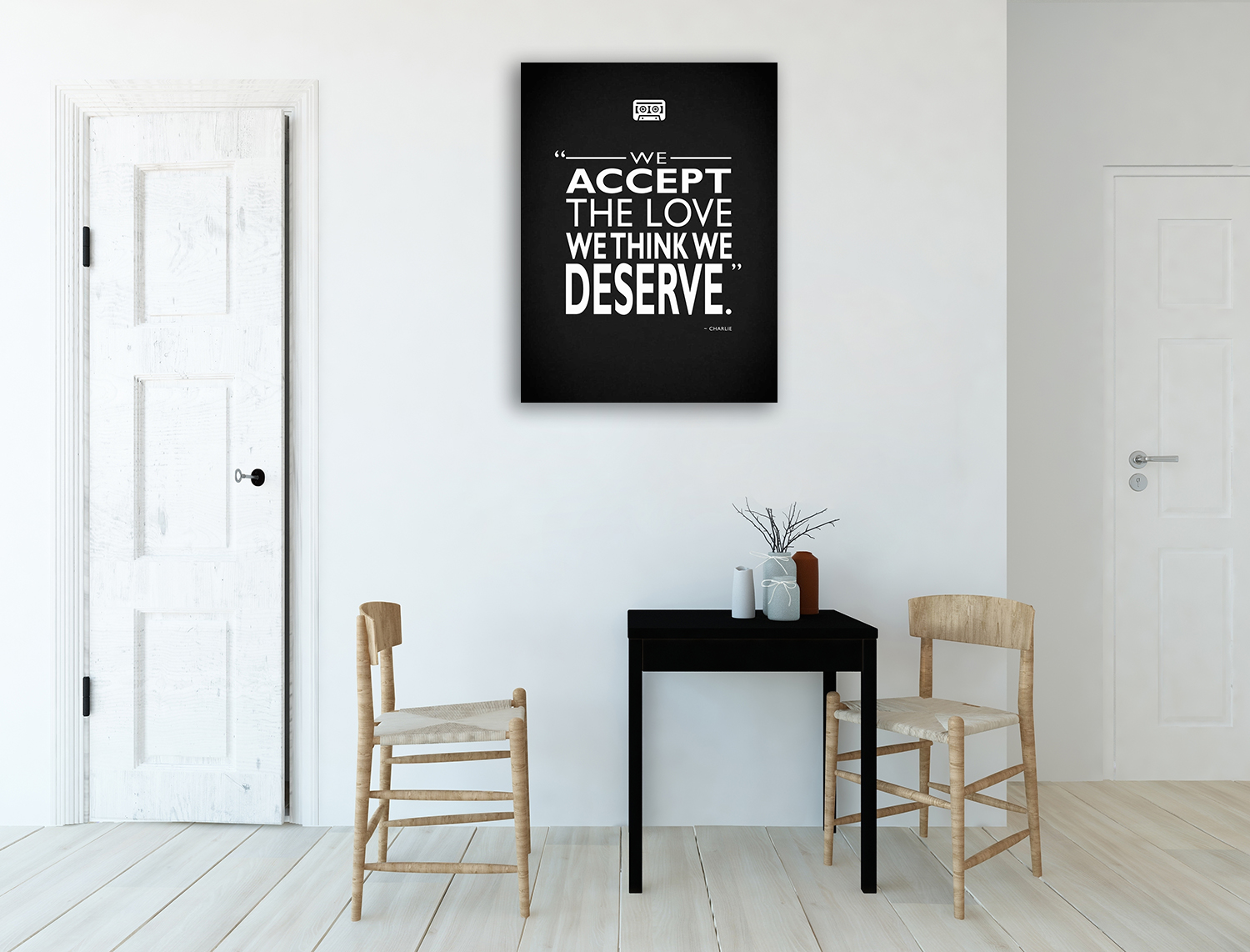 Black and White Art Print Canvas