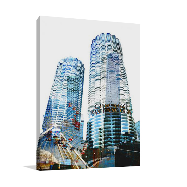 Marina City Chicago Wall Art Print