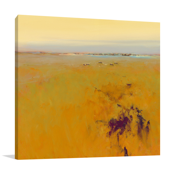 Meadow in Warm Colors Wall Art Print