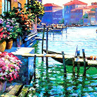 Hand Painted Mediterranean Art Australia Hand Painted Mediterranean Oil Paintings on Canvas