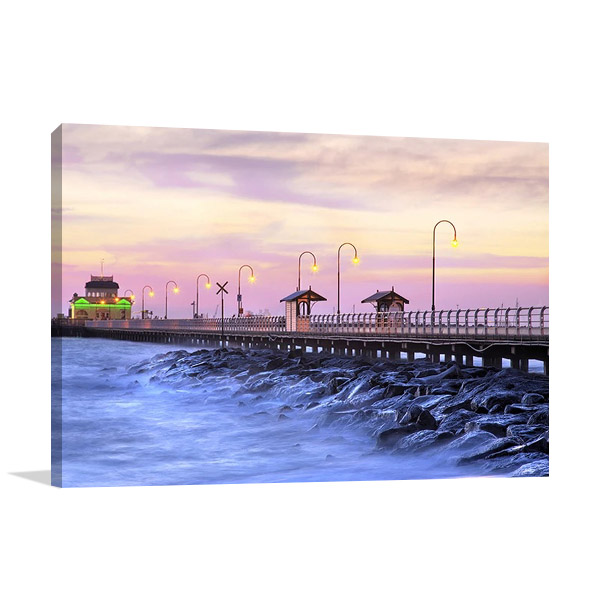 St Kilda Pier Melbourne Print on Canvas