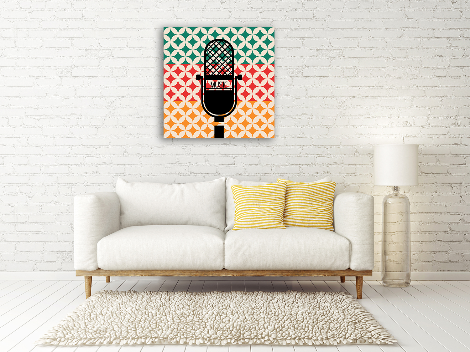 Multi Colors Wall Art Print