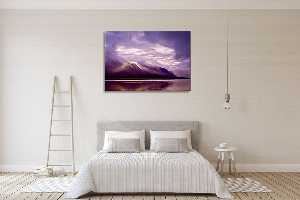 Purple Wall Print on Canvas