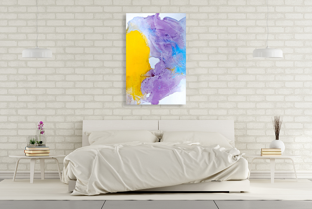 Abstract Surreal Ink Flow Print On Canvas