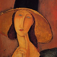 Modigliani | Jeanne Hebuterne in a Large Hat Replica Painting