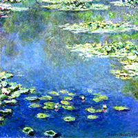 Monet | Blue Water Lilies Reproduction Monet | Blue Water Lilies Replica Painting