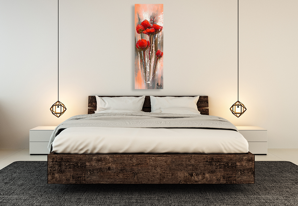 Red Orange Panoramic Wall Art