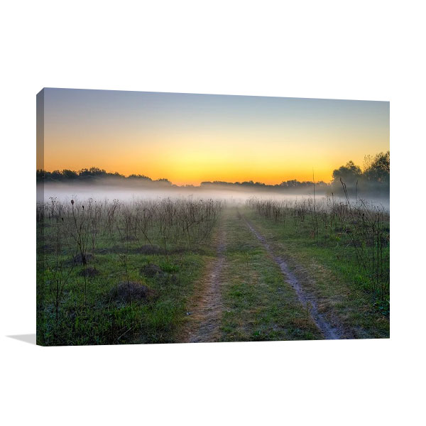 Morning Mist Print on Canvas