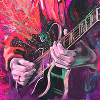 Hand Painted Music Oil Paintings on Canvas