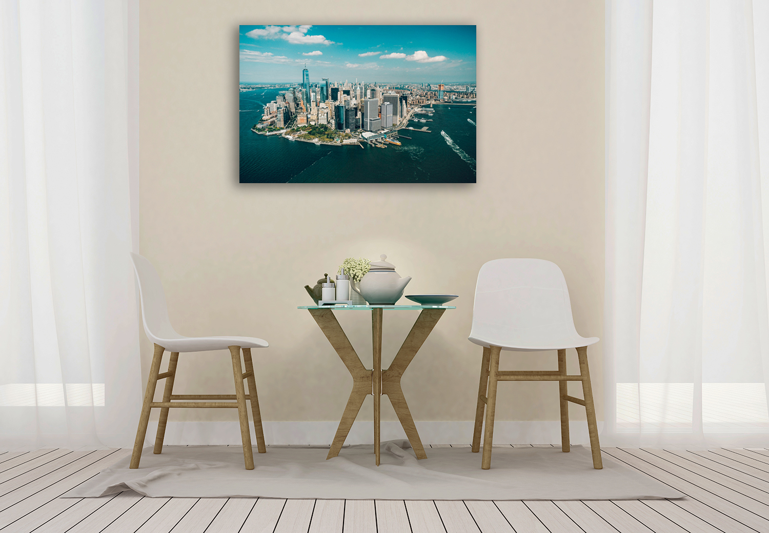 Contemporary City Canvas Art