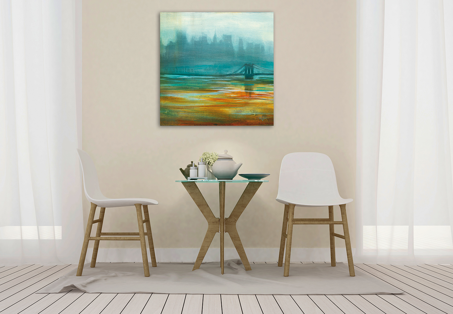 Abstract Wall Art on Canvas