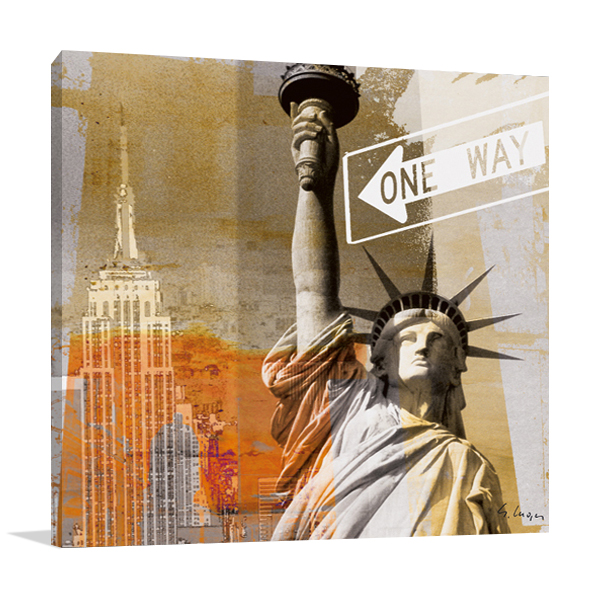 New York One Way Wall Art Print