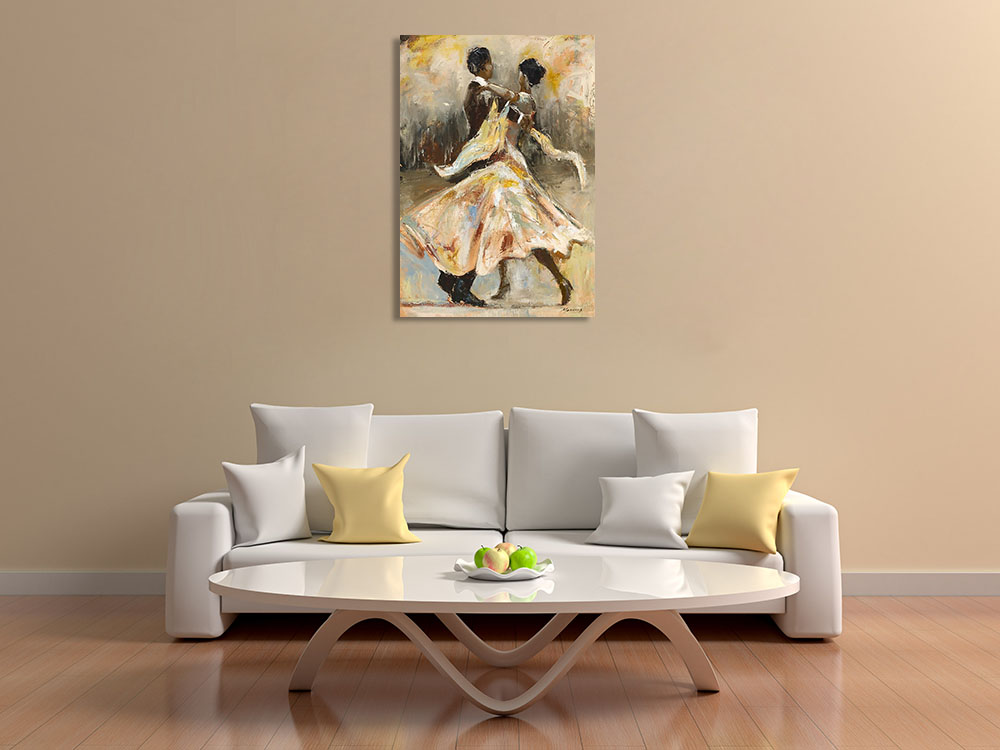 Earth Tones Abstract Figurative Art Print