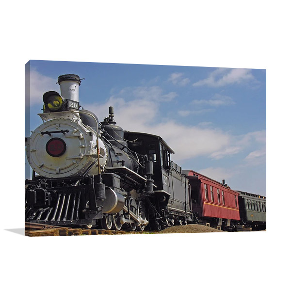 Old Steam Train Canvas Print