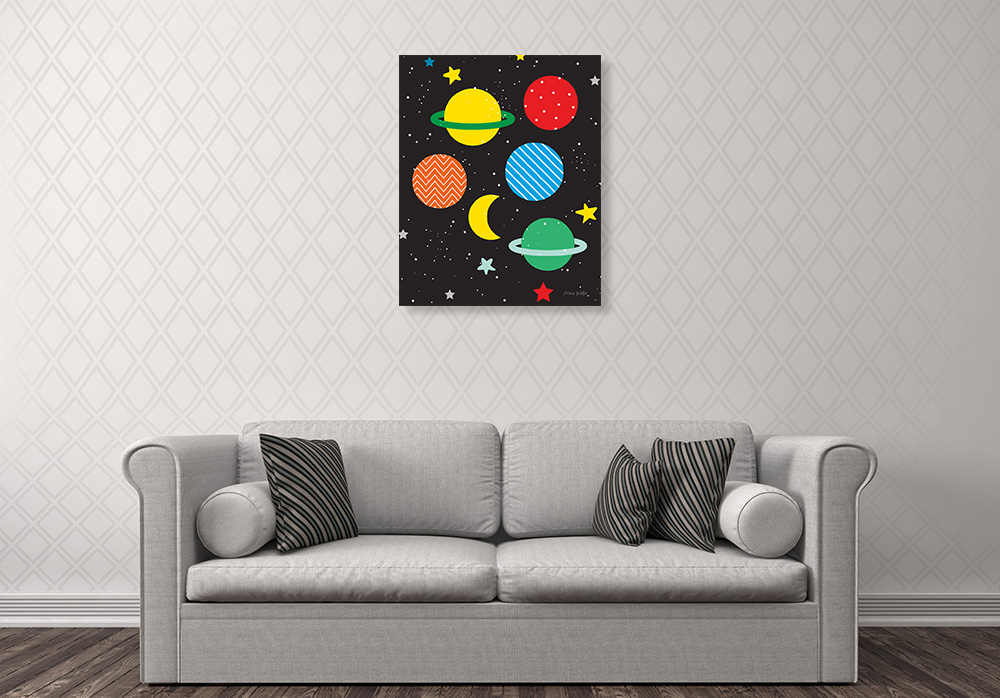 Kids Room Art Print on Canvas