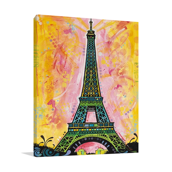 Paris Eiffel Tower Canvas Art Print