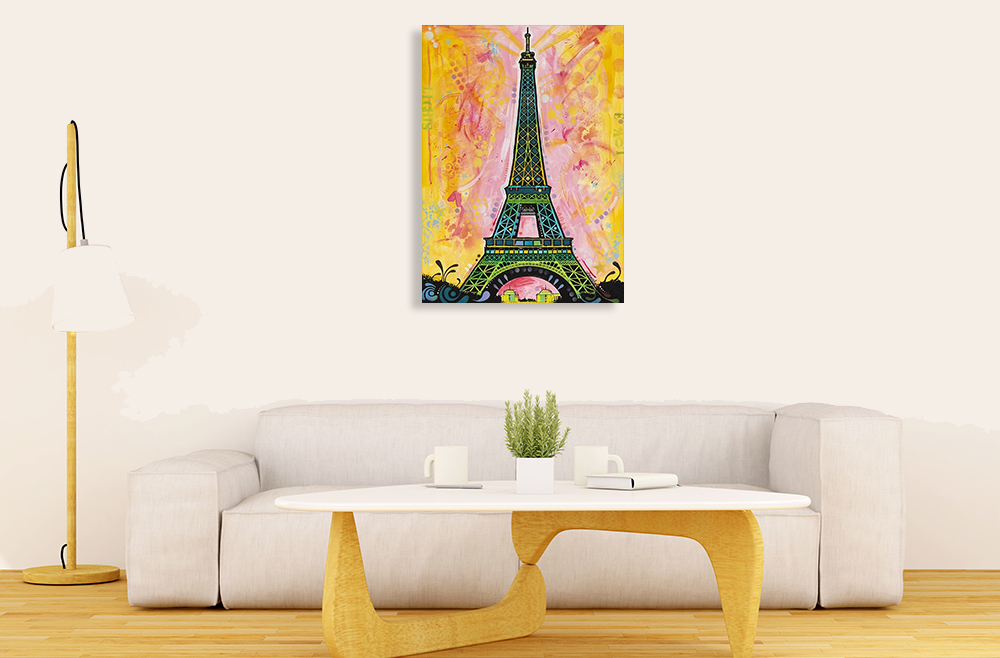 Portrait Paris Canvas Art Print