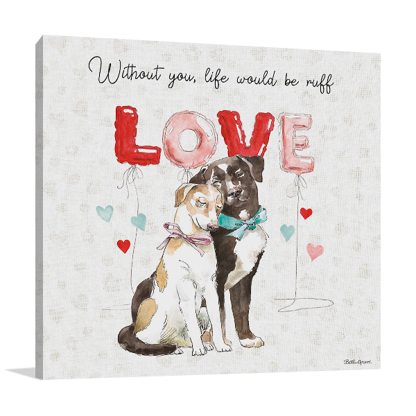 Paws of Love IV Wall Art Print