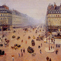 Pissarro | Avenue de l'Opera, Misty Weather Replica Painting