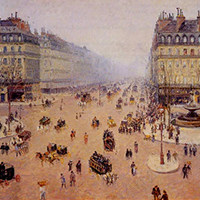 Pissarro | Avenue de l'Opera, Misty Weather Reproduction Pissarro | Avenue de l'Opera, Misty Weather Replica Painting