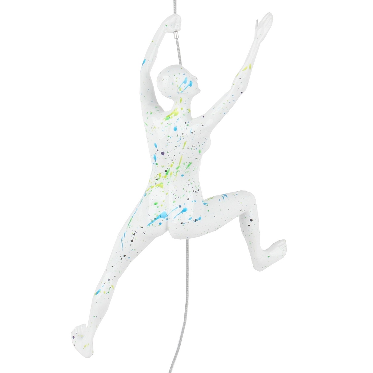 Poly Resin Climbing Woman