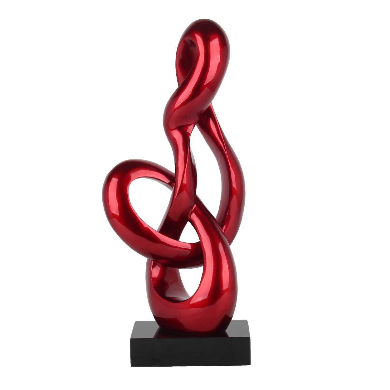 Poly Resin Orion Sculpture Small Red