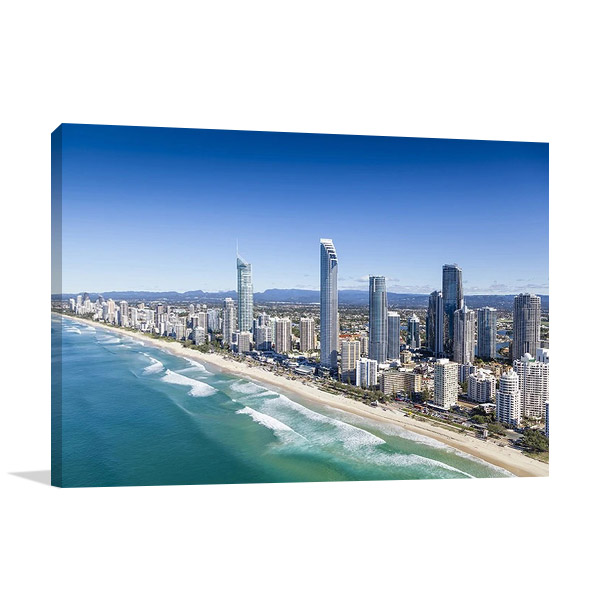 Queensland Surfers Paradise Wall Canvas Print