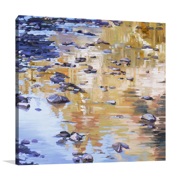 River Rocks and Reflections I Wall Print