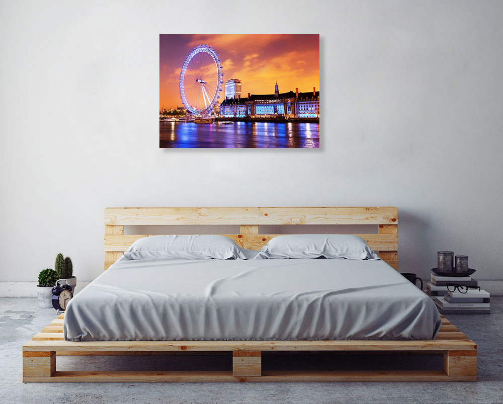 River Thames London Print on Canvas