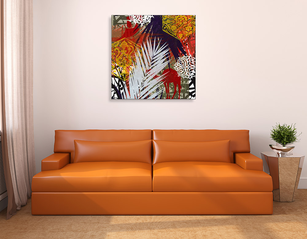 Botanical Pattern Canvas Art Print