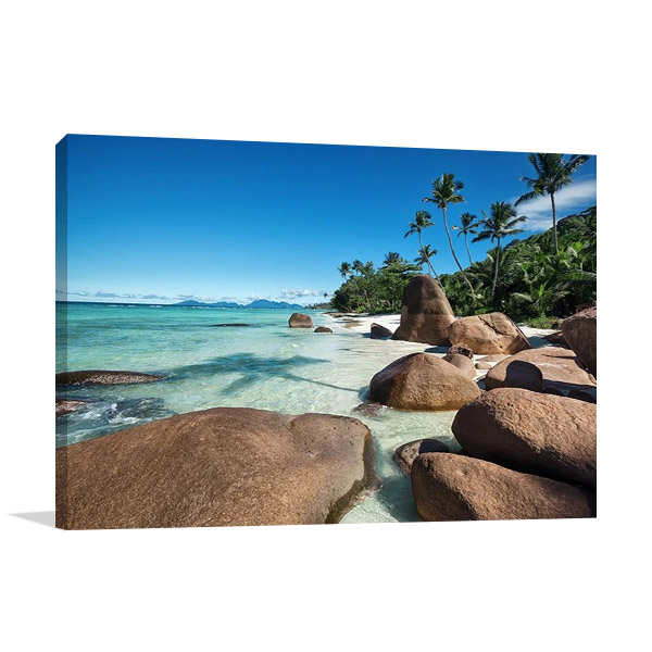 Seychelle Islands Wall Print Canvas