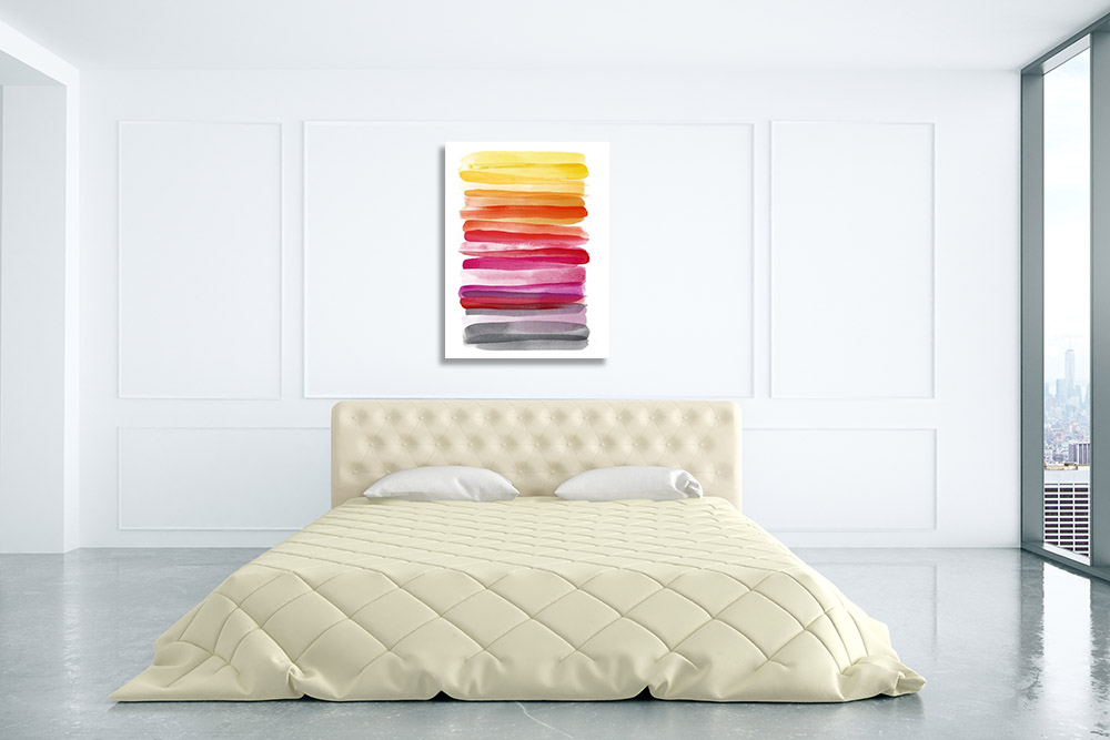 Abstract Contemporary Print on Canvas
