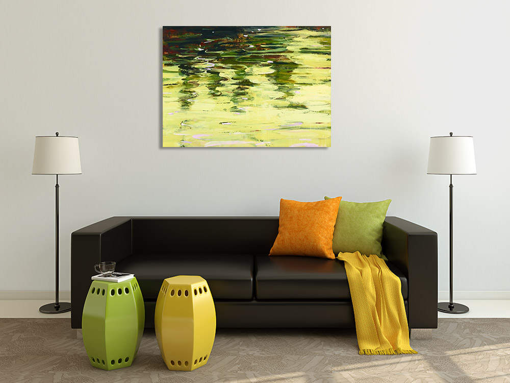 Yellow Landscape Canvas Print